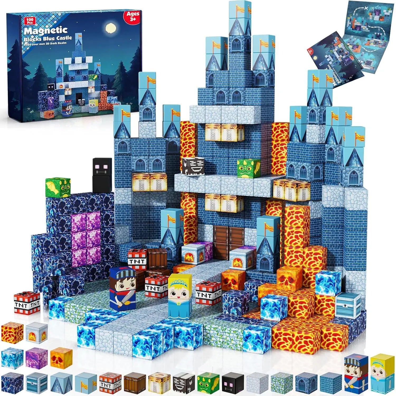 My MC World Construction Hot Magnetic Square Set Educational Building Toys New with Packaging