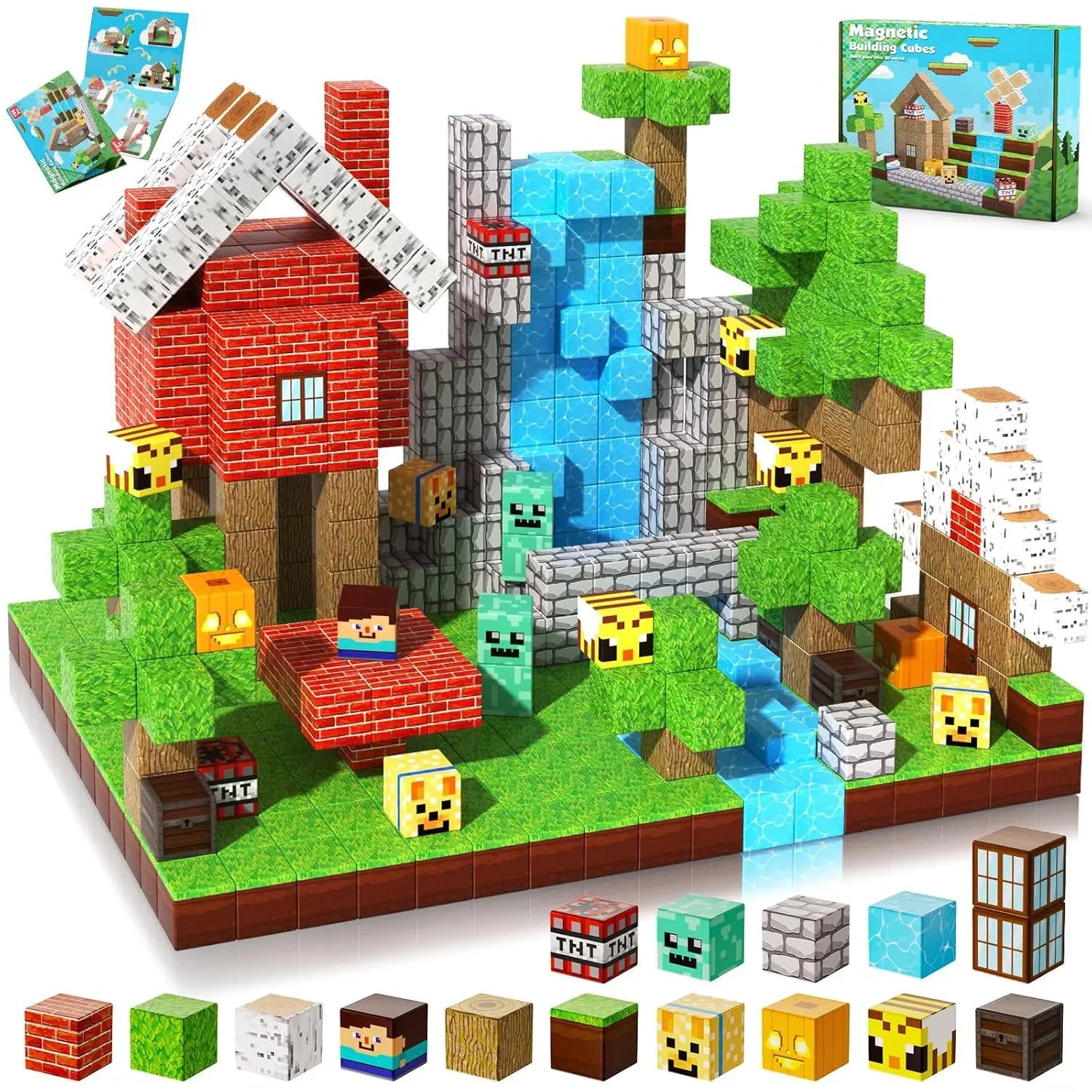 My MC World Construction Hot Magnetic Square Set Educational Building Toys New with Packaging