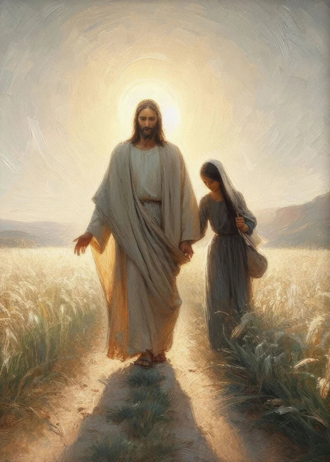 Jesus Lion on Walk Water Christianity Posters Wall Art Pictures Canvas Painting Living Room Bedroom Home Decor Religious Gifts