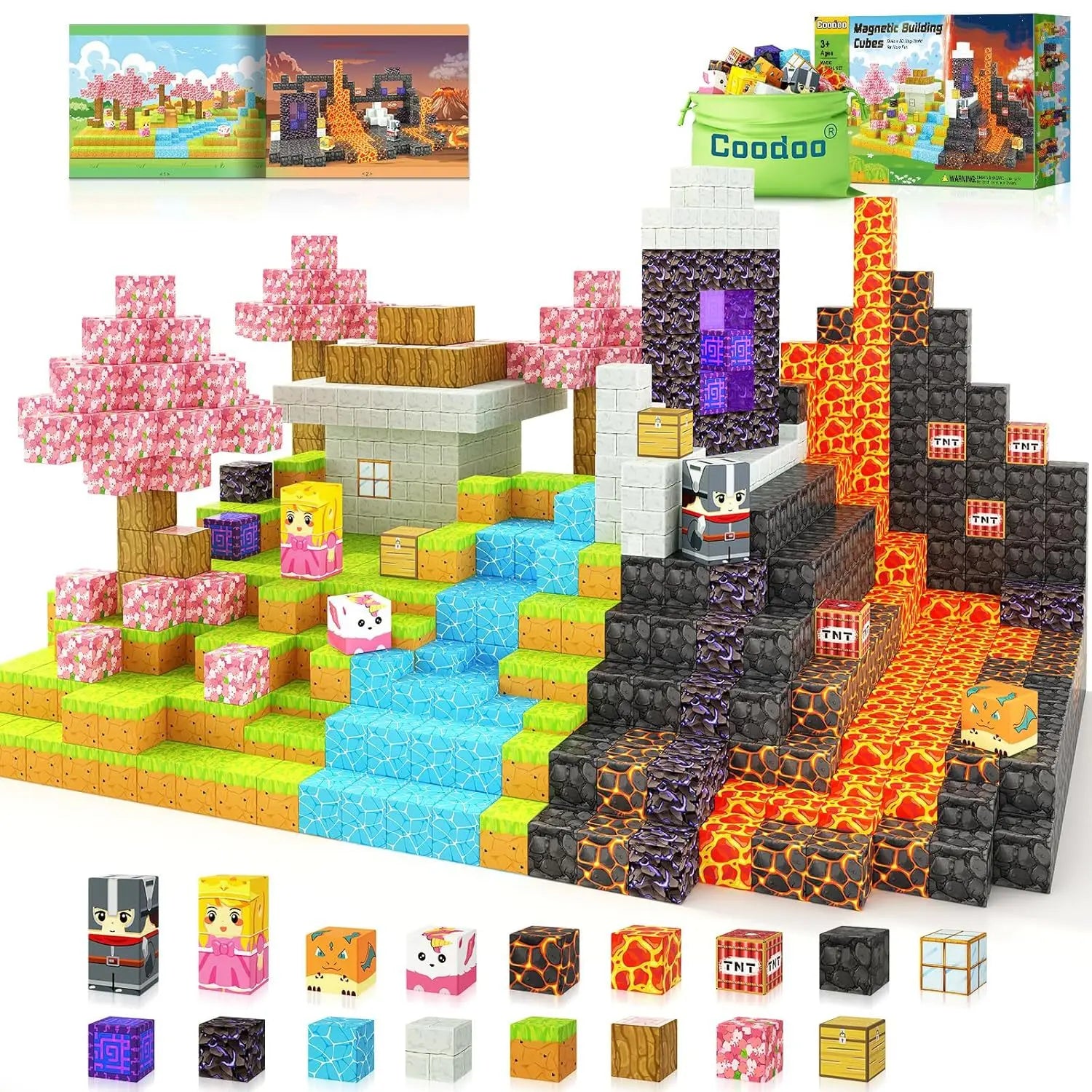 My MC World Construction Hot Magnetic Square Set Educational Building Toys New with Packaging