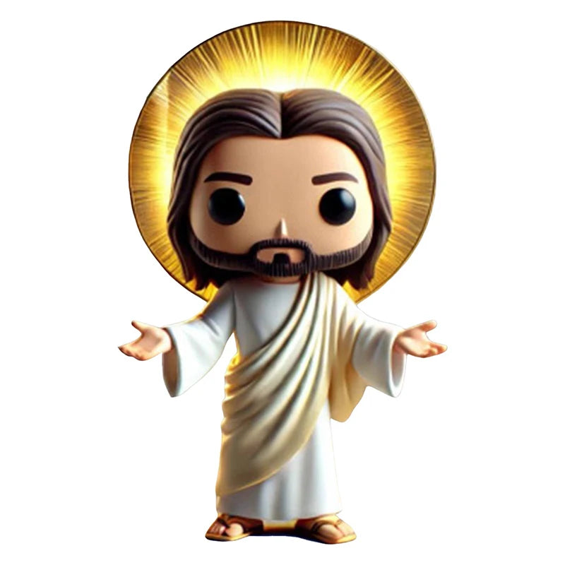 Easter Ornament Cute Doll Jesus Statue Handmade Decoration Creative Resin Decoration Bedroom Home Decoration Craft Fan Gifts