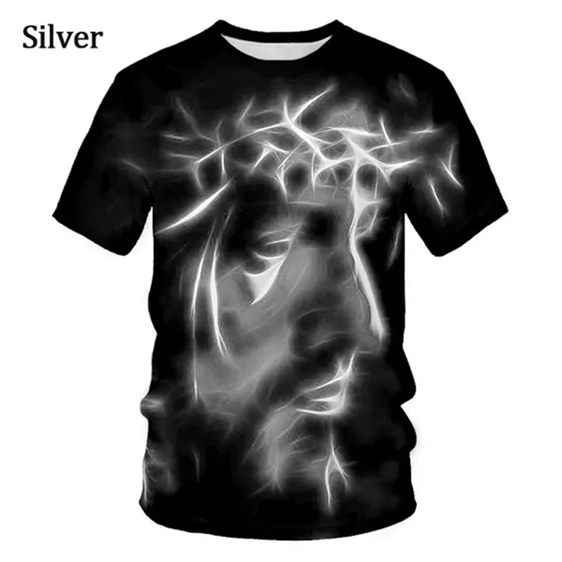 Jesus Love Every Christian 3D Printing T-shirt Summer Fashion Jesus Pattern Men's Women's Short Sleeve Casual Tshirt Ropa Hombre