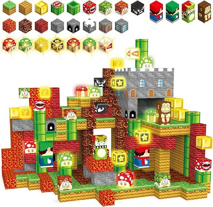 My MC World Construction Hot Magnetic Square Set Educational Building Toys New with Packaging