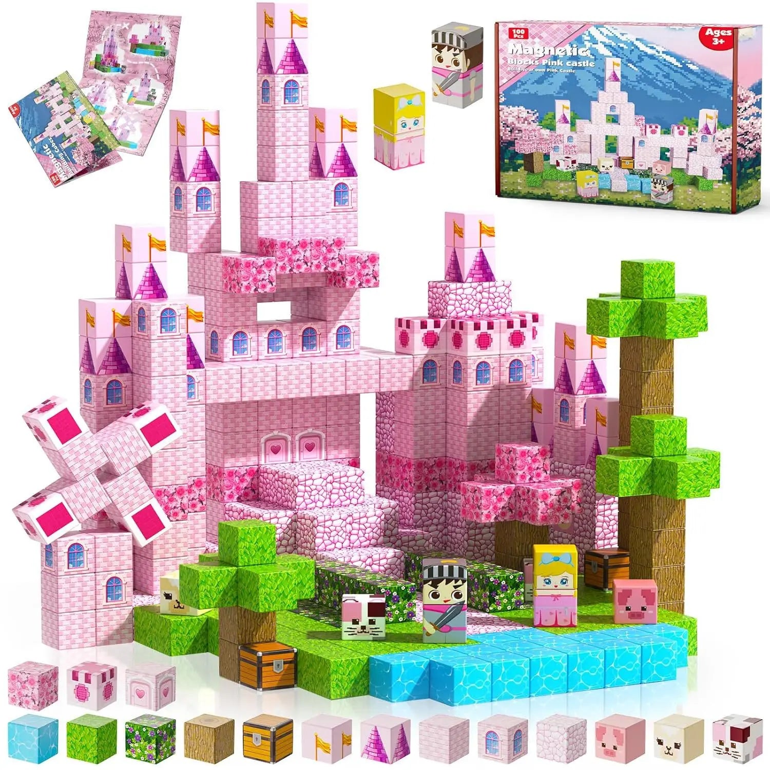 My MC World Construction Hot Magnetic Square Set Educational Building Toys New with Packaging