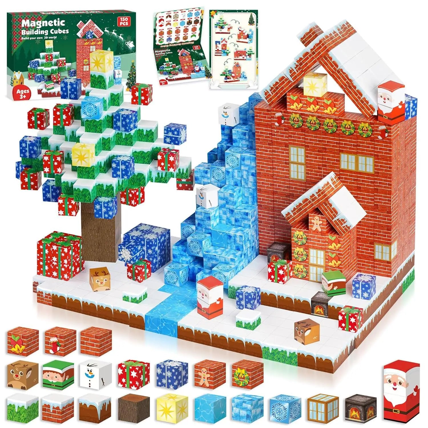 My MC World Construction Hot Magnetic Square Set Educational Building Toys New with Packaging