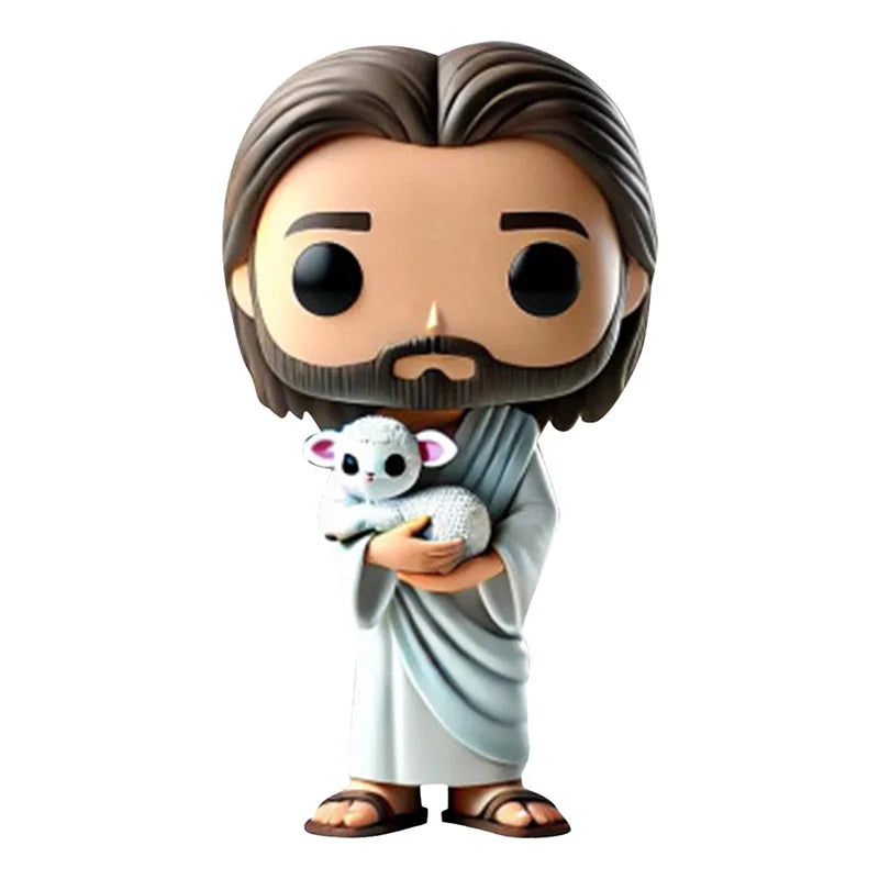 Easter Ornament Cute Doll Jesus Statue Handmade Decoration Creative Resin Decoration Bedroom Home Decoration Craft Fan Gifts