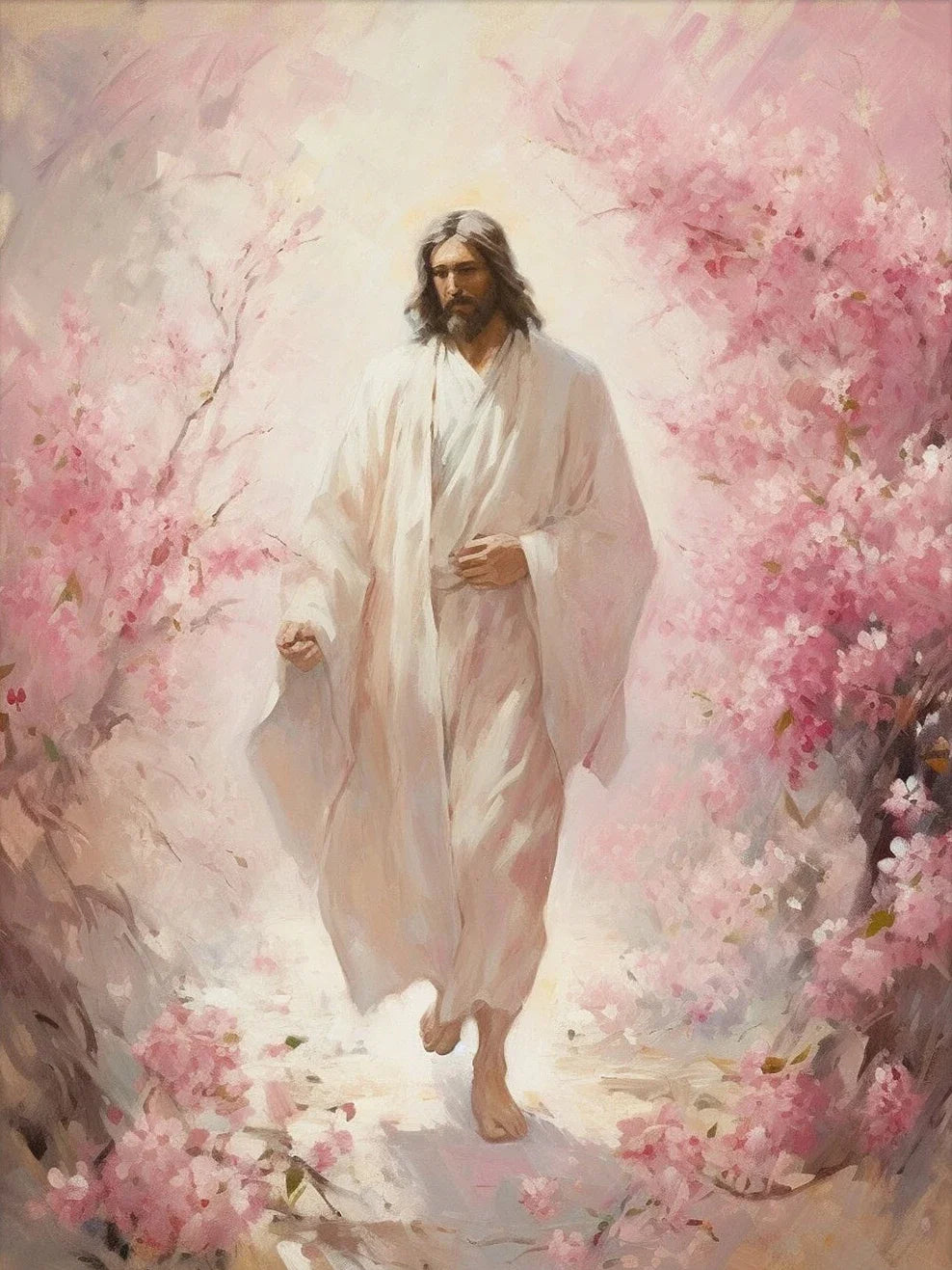 Jesus Lion on Walk Water Christianity Posters Wall Art Pictures Canvas Painting Living Room Bedroom Home Decor Religious Gifts