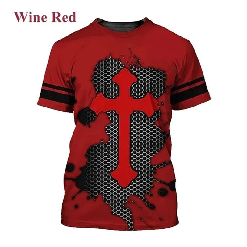 Jesus Love Every Christian 3D Printing T-shirt Summer Fashion Jesus Pattern Men's Women's Short Sleeve Casual Tshirt Ropa Hombre
