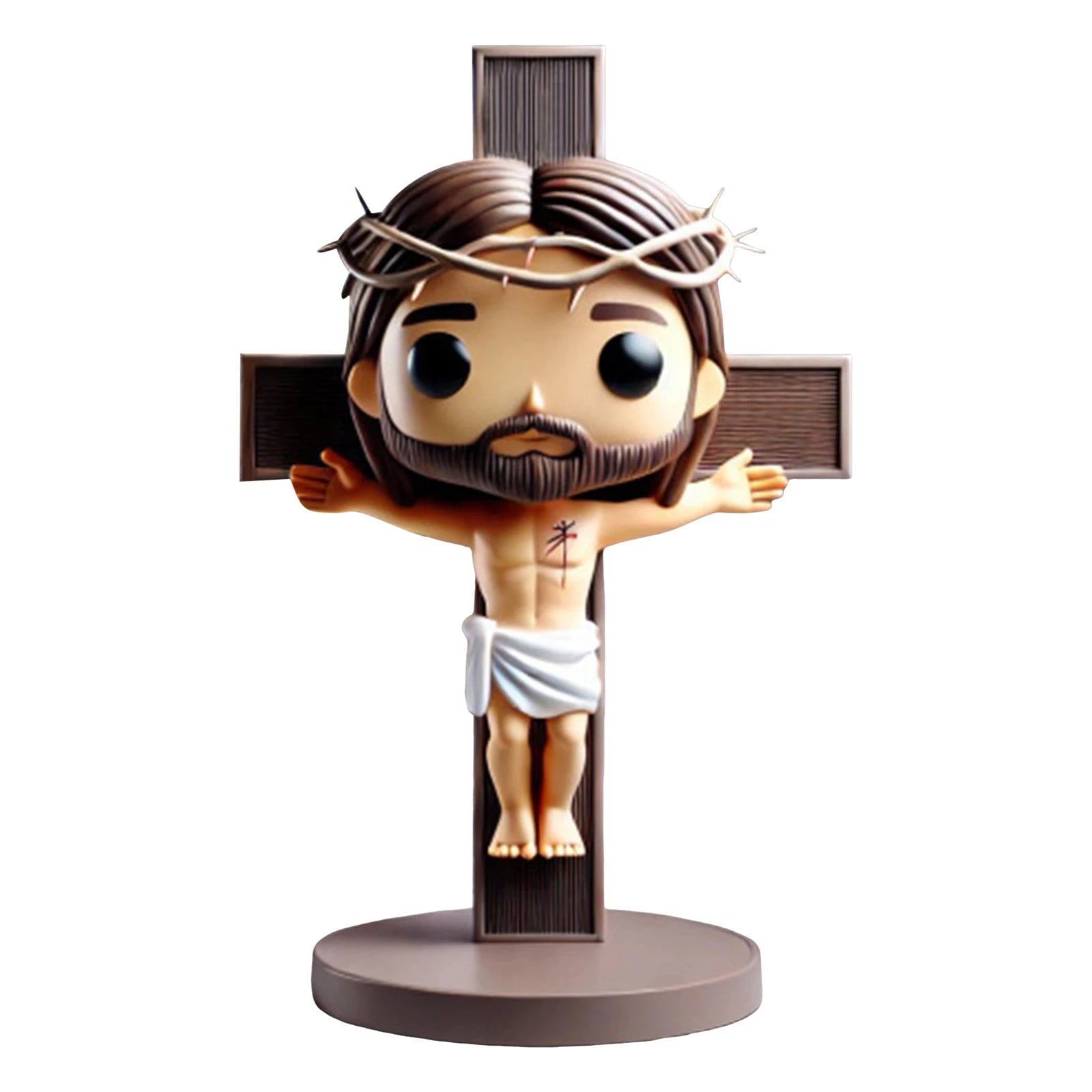 Easter Ornament Cute Doll Jesus Statue Handmade Decoration Creative Resin Decoration Bedroom Home Decoration Craft Fan Gifts