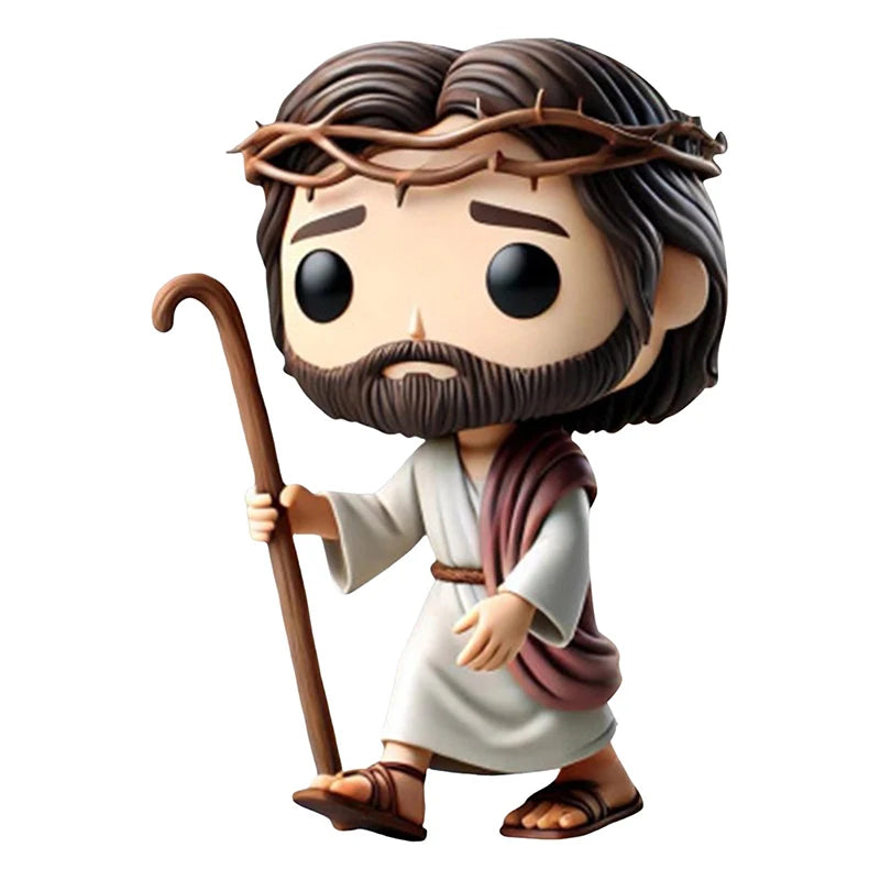 Easter Ornament Cute Doll Jesus Statue Handmade Decoration Creative Resin Decoration Bedroom Home Decoration Craft Fan Gifts