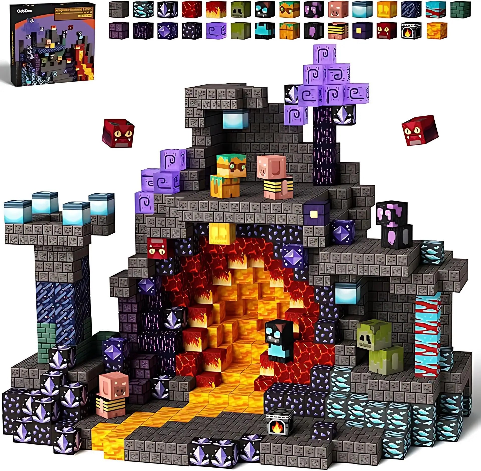 My MC World Construction Hot Magnetic Square Set Educational Building Toys New with Packaging